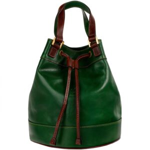 Time Resistance Women's Leather Bag Handmade Small Shoulder Bag Made in Italy with Removable Strap